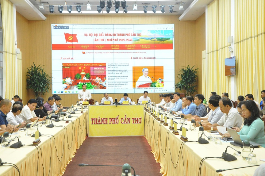 Đại hội đại biểu Đảng bộ TP. Cần Thơ đẩy mạnh ứng dụng công nghệ thông tin, chuyển đổi số- Ảnh 2.