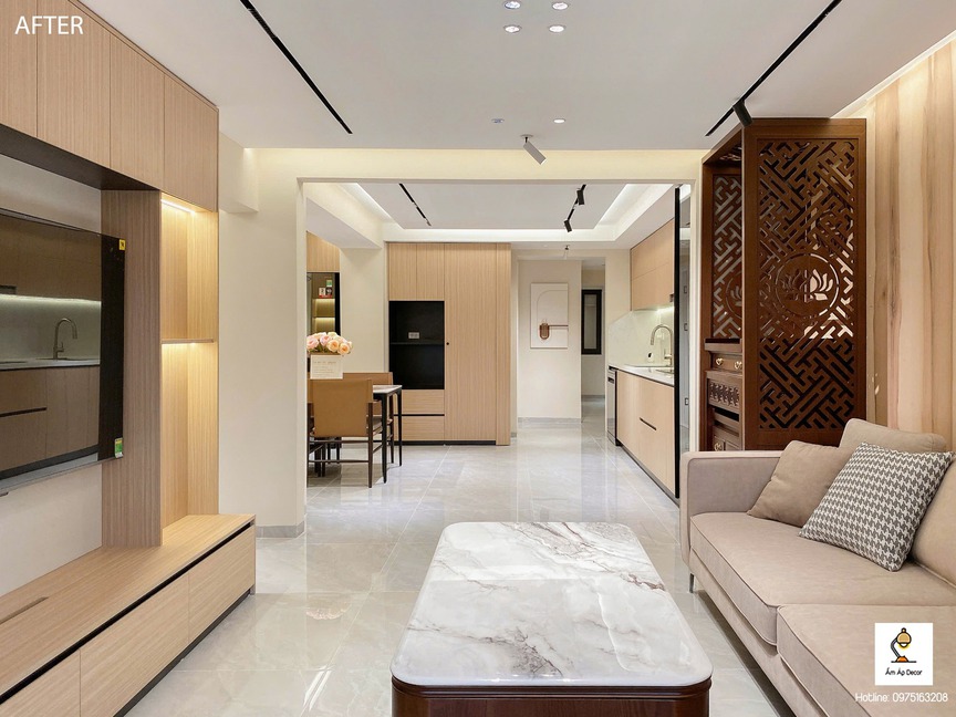 Hồi sinh căn hộ cũ 110m2 thành tổ ấm 3 phòng ngủ tiện nghi ấm cúng với 800 triệu đồng- Ảnh 2.