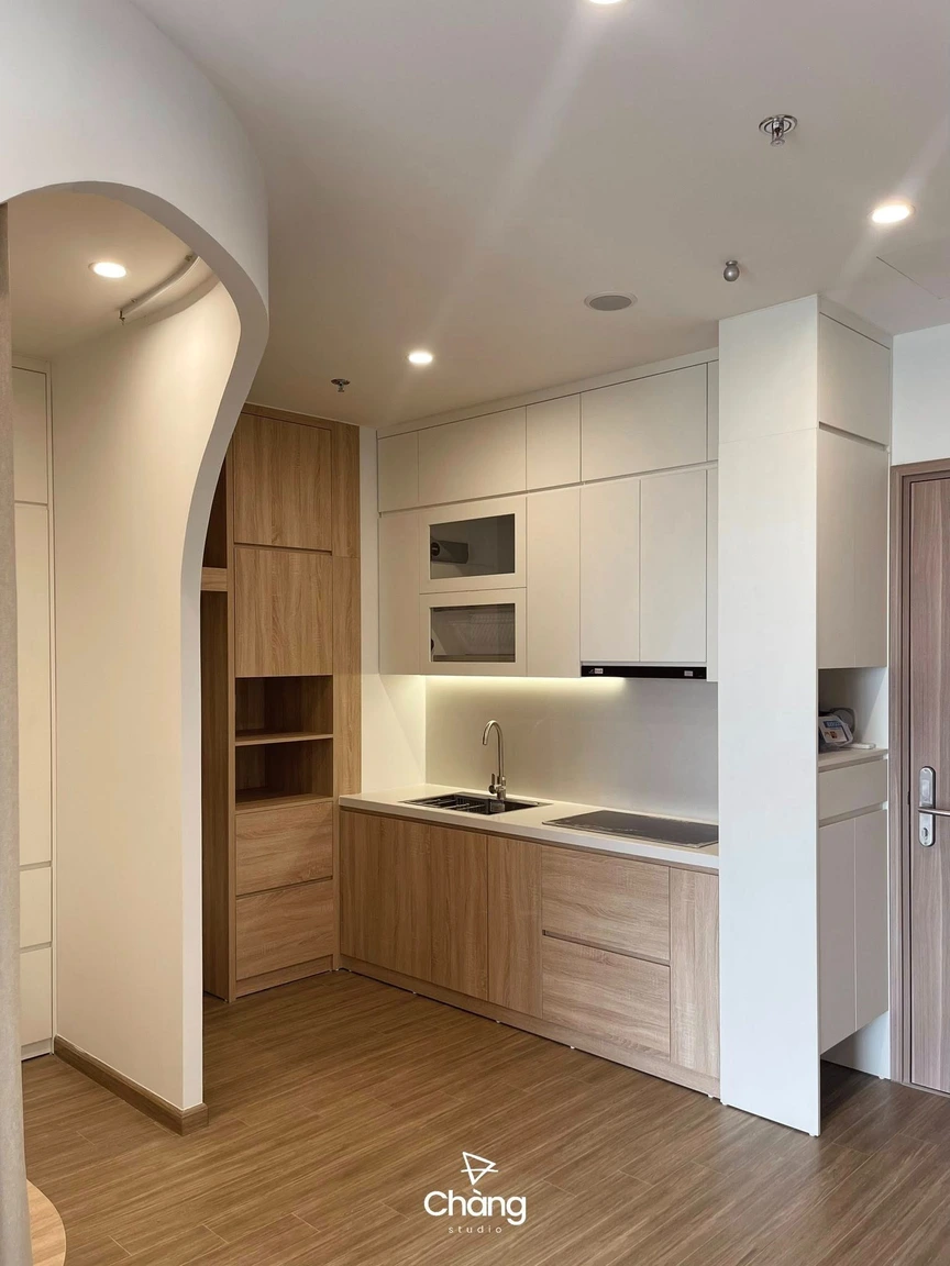 Thay áo cho căn hộ 47m2 chỉ với 120 triệu đồng: Bí quyết kiến tạo tổ ấm 'chuẩn gu' hiện đại, trẻ trung- Ảnh 1.