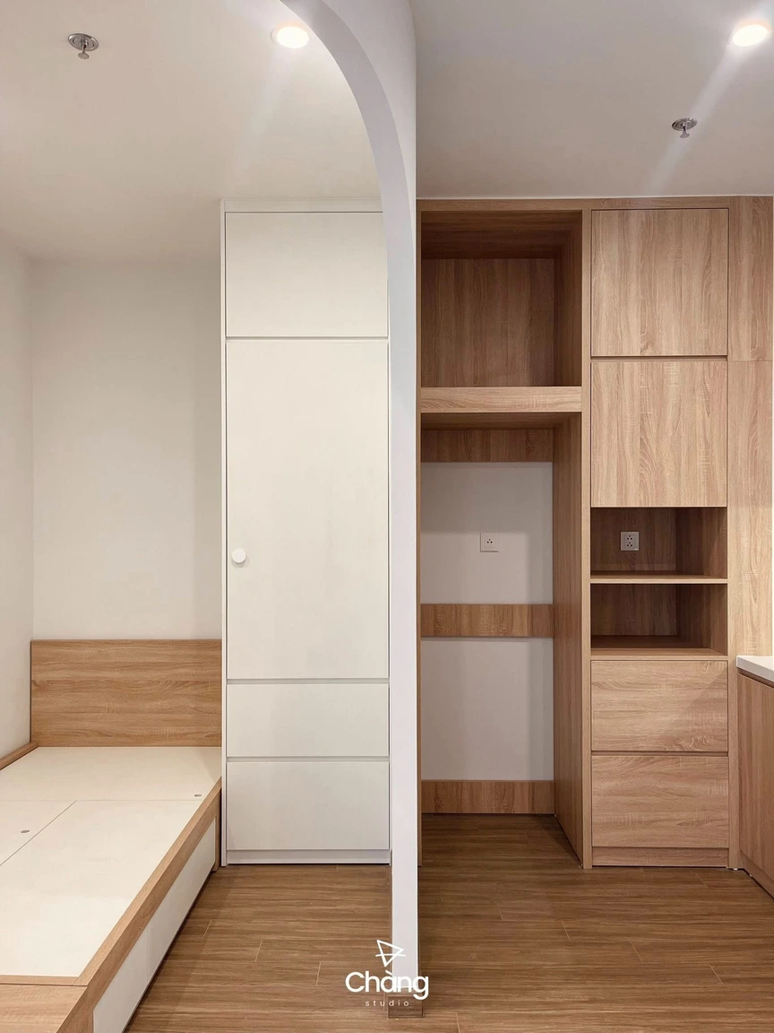 Thay áo cho căn hộ 47m2 chỉ với 120 triệu đồng: Bí quyết kiến tạo tổ ấm 'chuẩn gu' hiện đại, trẻ trung- Ảnh 5.