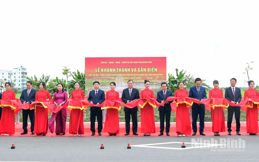 Ninh Bình: Khánh thành và gắn biển nhiều dự án công trình giao thông trọng điểm- Ảnh 6.