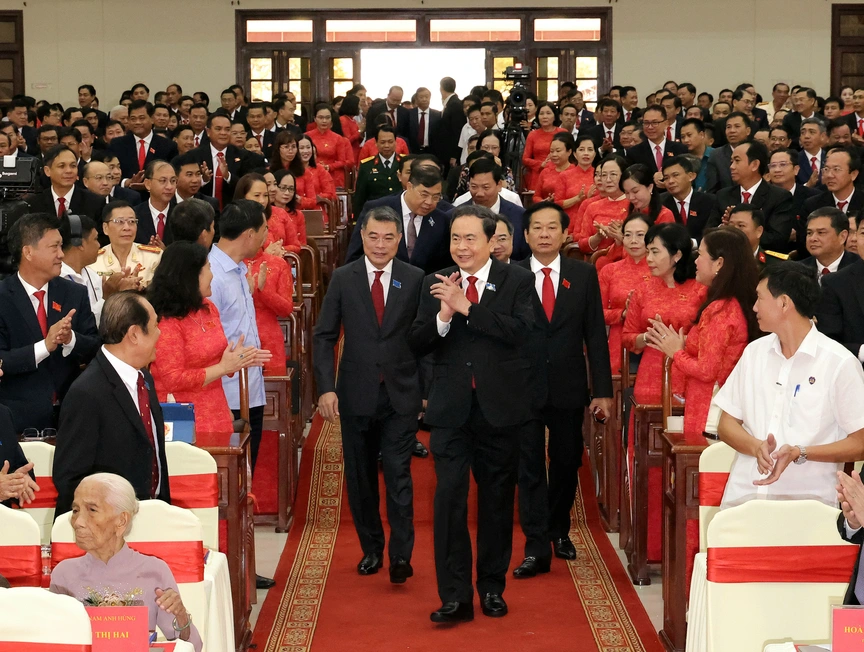 Chủ tịch Quốc hội Trần Thanh Mẫn dự và chỉ đạo Đại hội đại biểu Đảng bộ TP. Cần Thơ- Ảnh 1.