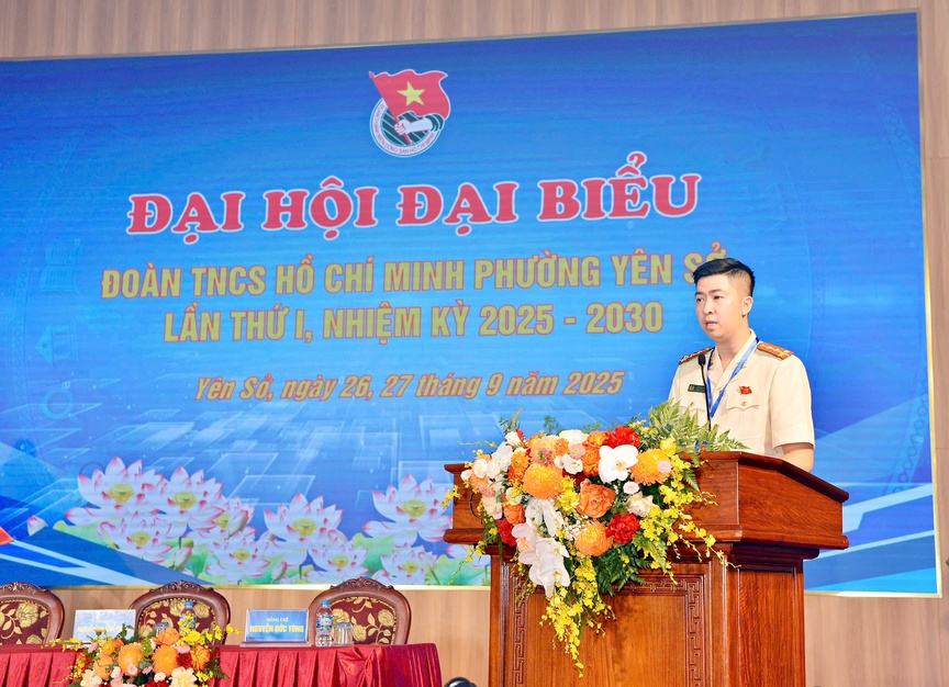 Hà Nội: Phường Yên Sở tổ chức thành công Đại hội Đoàn lần thứ I nhiệm kỳ 2025 - 2030- Ảnh 3.