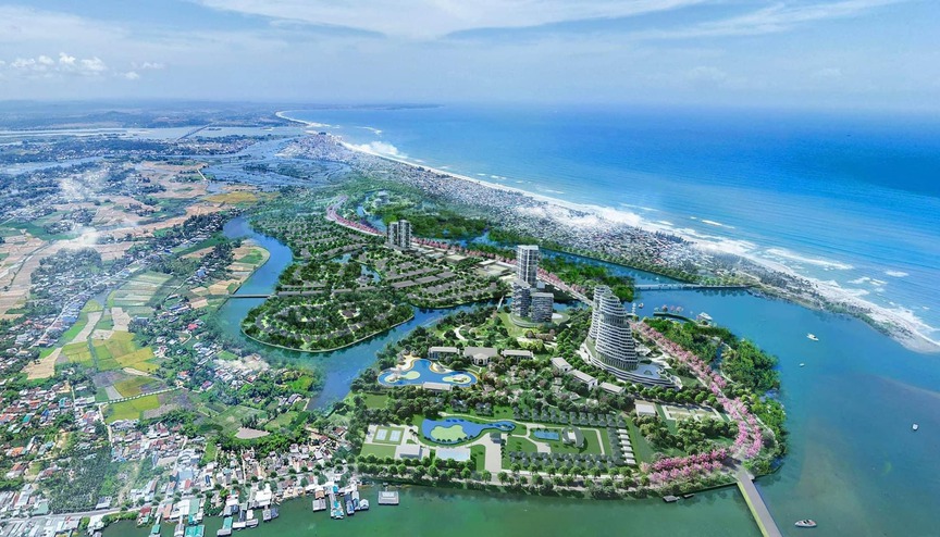 Phối cảnh dự án Khu đô thị sinh thái Coastal Quảng Ngãi. Nguồn ảnh: Internet Phối cảnh dự án Khu đô thị sinh thái Coastal Quảng Ngãi. Nguồn ảnh: Internet
