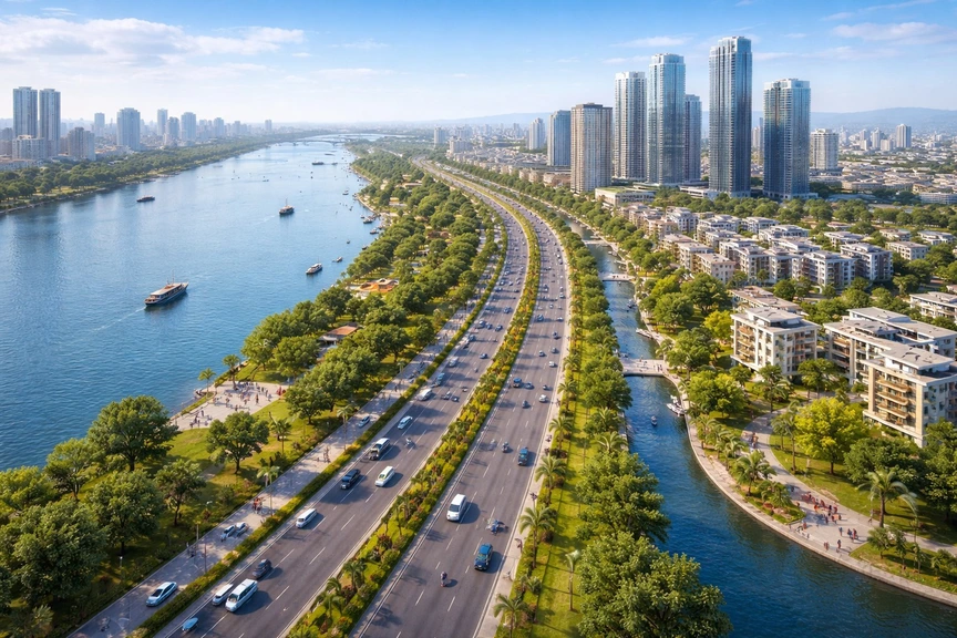 Thêm một tỉnh của Việt Nam muốn xây dựng dự án giống trục Đại lộ cảnh quan sông Hồng- Ảnh 2.