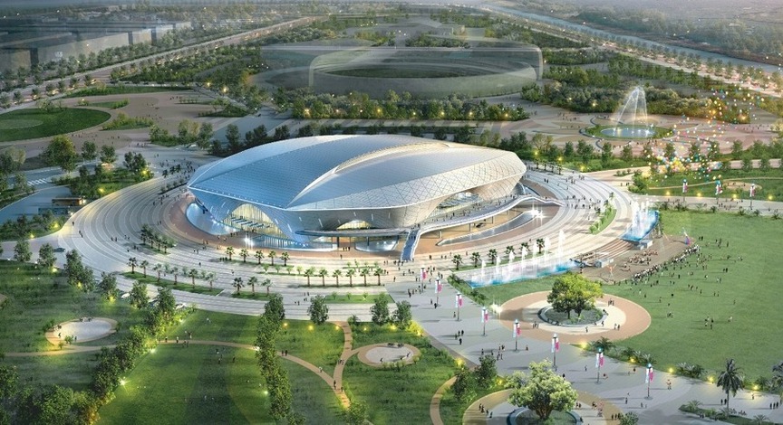 Nhà thi đấu hình kim cương duy nhất tại Việt Nam: Nằm tại tỉnh hẹp nhất với sân vận động 2.500 chỗ- Ảnh 4.