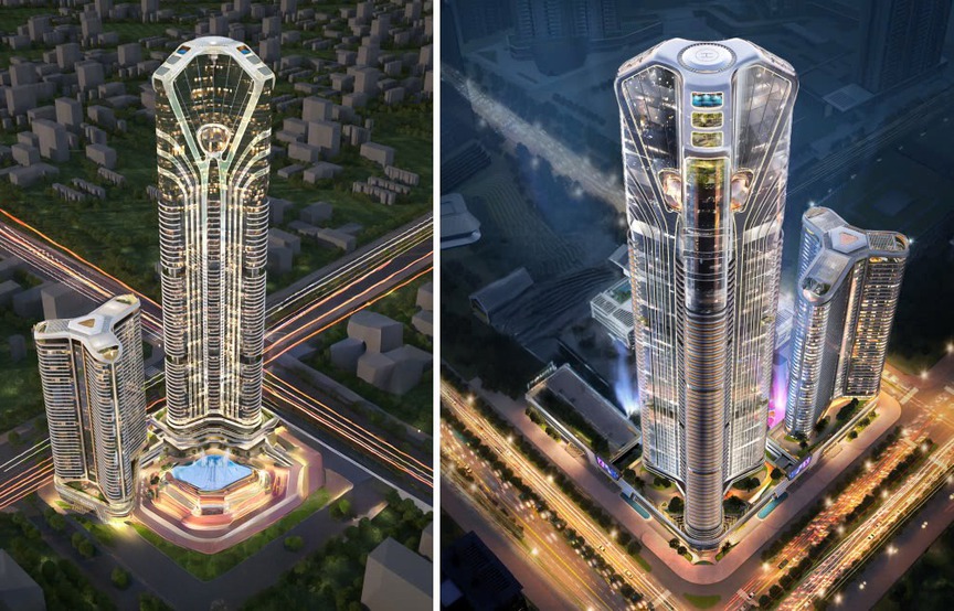 Thành phố nhỏ nhất Việt Nam sắp có tòa nhà chọc trời 75 tầng: Là ‘nóc nhà miền Bắc’, thiết kế tựa rồng châu Á- Ảnh 2.