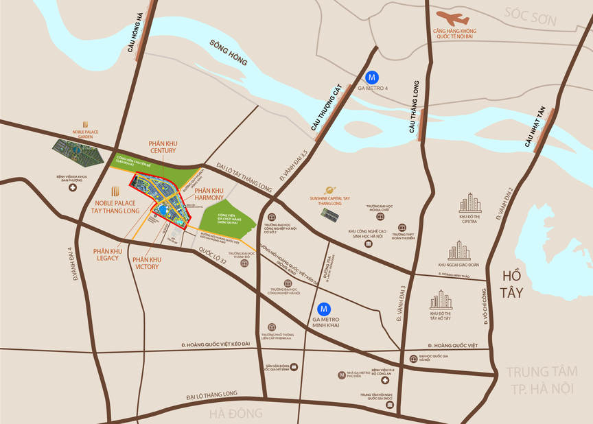 Hạ tầng Tây Hà Nội bứt tốc, Noble Palace Tay Thang Long WorldHotels Residences đón chu kỳ bứt phá- Ảnh 3.