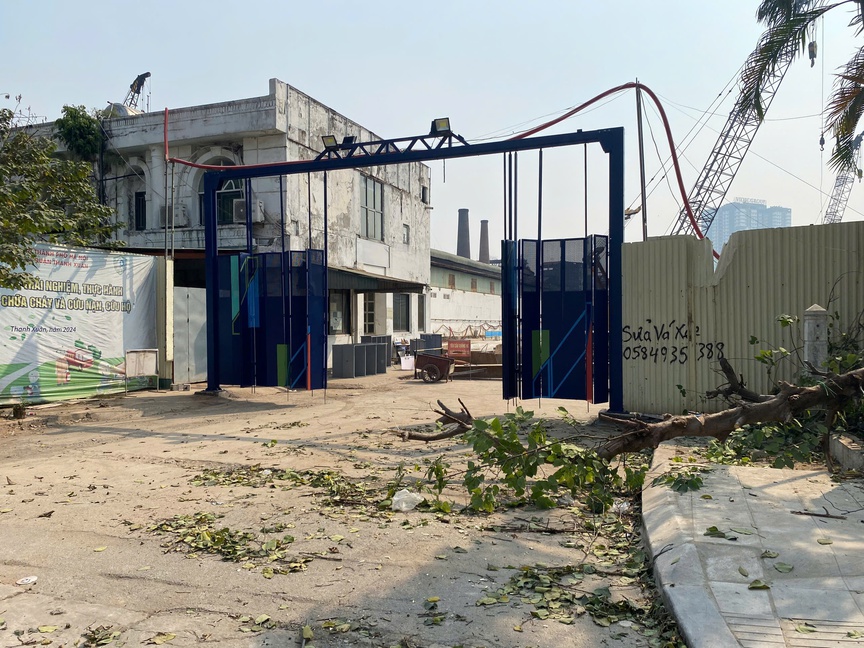 Khu đất bên cạnh khu đất 231 Nguyễn Trãi cũng được triển khai xây dựng