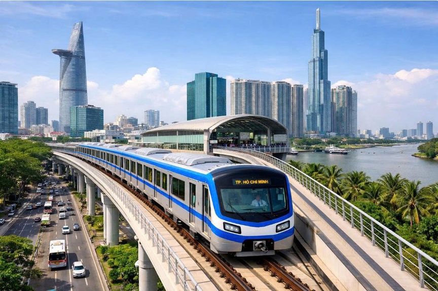 Trong giai đoạn 2025-2030, TP. HCM dự kiến hoàn thành 6 tuyến metro dài gần 190km. Ảnh minh họa
