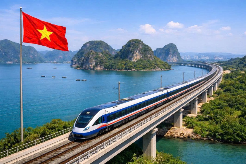 Tuyến đường sắt Hải Phòng - Hạ Long - Móng Cái. Ảnh minh họa Tuyến đường sắt Hải Phòng - Hạ Long - Móng Cái. Ảnh minh họa