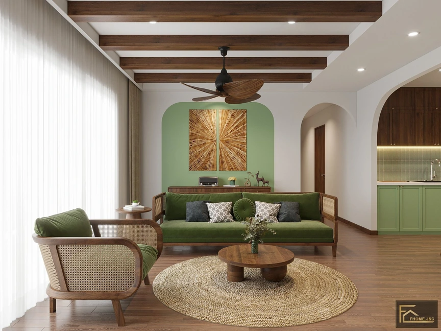 Ấn tượng với căn hộ Rustic hiện đại: Mộc mạc, tinh tế giữa lòng phố thị- Ảnh 3.