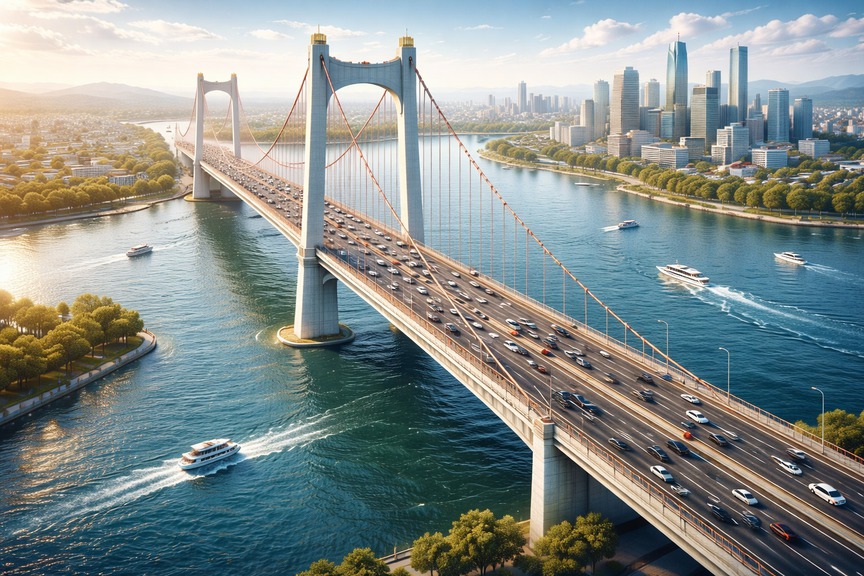 Tỉnh giàu có của Việt Nam chính thức khởi công cây cầu giải cứu nút thắt cổ chai trên tuyến huyết mạch liên vùng- Ảnh 2.