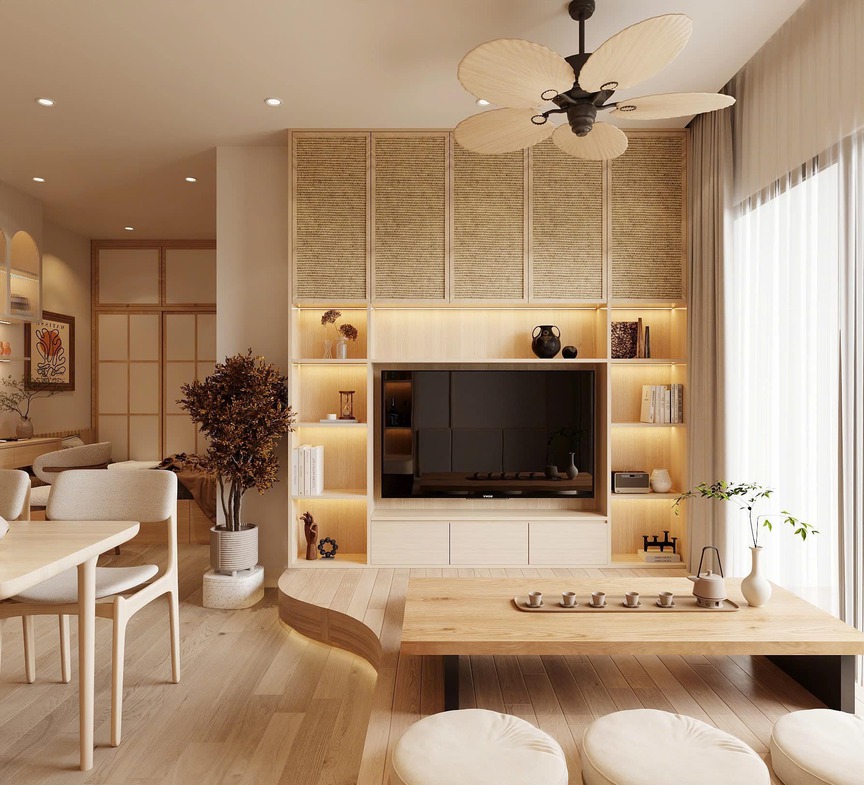 Sống trọn trong không gian đương đại đậm chất Japandi- Ảnh 4.