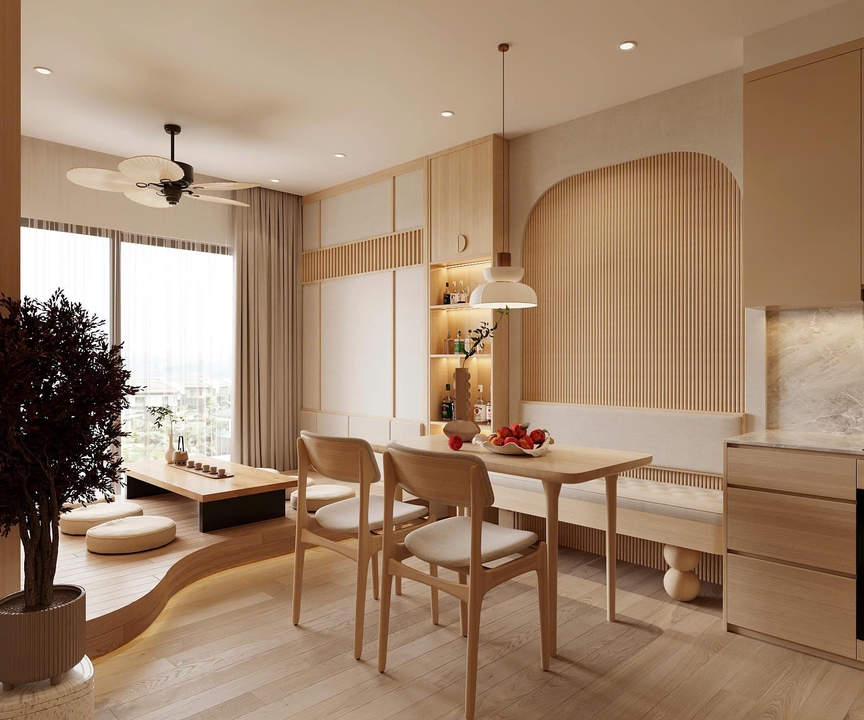 Sống trọn trong không gian đương đại đậm chất Japandi- Ảnh 3.