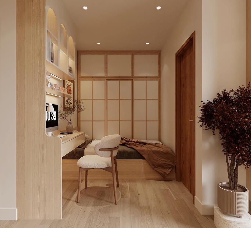 Sống trọn trong không gian đương đại đậm chất Japandi- Ảnh 7.