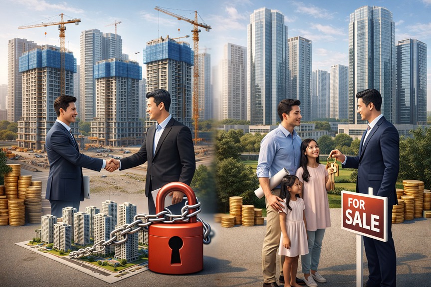 HoREA đề xuất cho phép chủ đầu tư bán nhà hình thành trong tương lai dù chưa giải chấp- Ảnh 1.