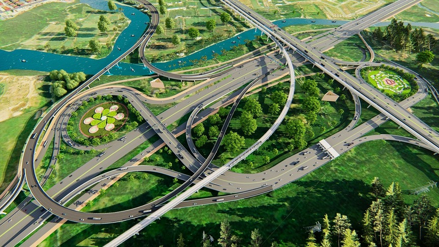 Phối cảnh tuyến Vành đai 3 TP. HCM. Nguồn ảnh: Báo Thanh Niên