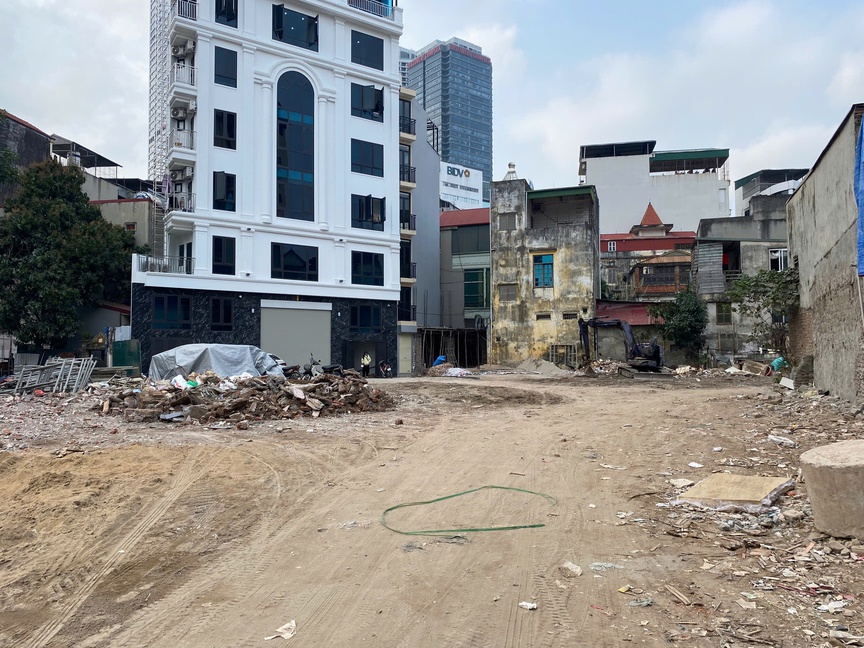 Khu vực thực hiện giải phóng mặt bằng cho dự án Vành đai 2,5 tại phường Cầu Giấy