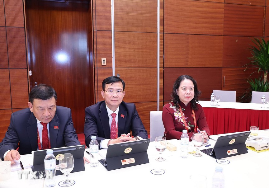 Đại hội XIV của Đảng: Đại biểu làm việc tại Đoàn, thảo luận các văn kiện Đại hội- Ảnh 15.