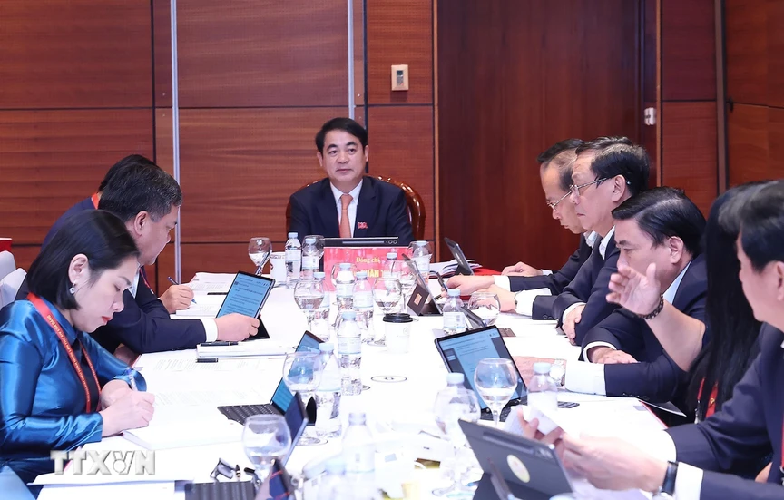 Đại hội XIV của Đảng: Đại biểu làm việc tại Đoàn, thảo luận các văn kiện Đại hội- Ảnh 19.