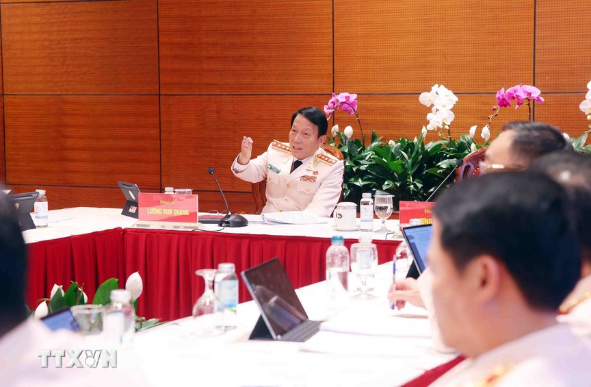 Đại hội XIV của Đảng: Đại biểu làm việc tại Đoàn, thảo luận các văn kiện Đại hội- Ảnh 13.