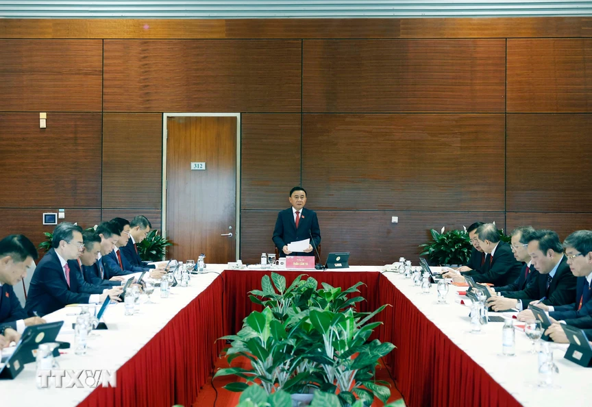 Đại hội XIV của Đảng: Đại biểu làm việc tại Đoàn, thảo luận các văn kiện Đại hội- Ảnh 8.