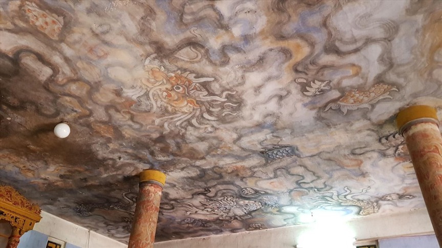 Ngôi chùa lưu giữ bức tranh 9 con rồng ẩn hiện trong mây lớn nhất Việt Nam: Số phận đặc biệt, kiến trúc mang đậm dấu ấn vương giả- Ảnh 10.