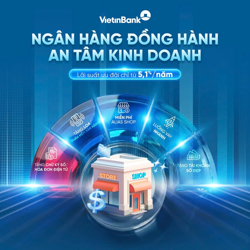 VietinBank triển khai gói vay ưu đãi cho khách hàng kinh doanh từ 5,1%/năm- Ảnh 1.