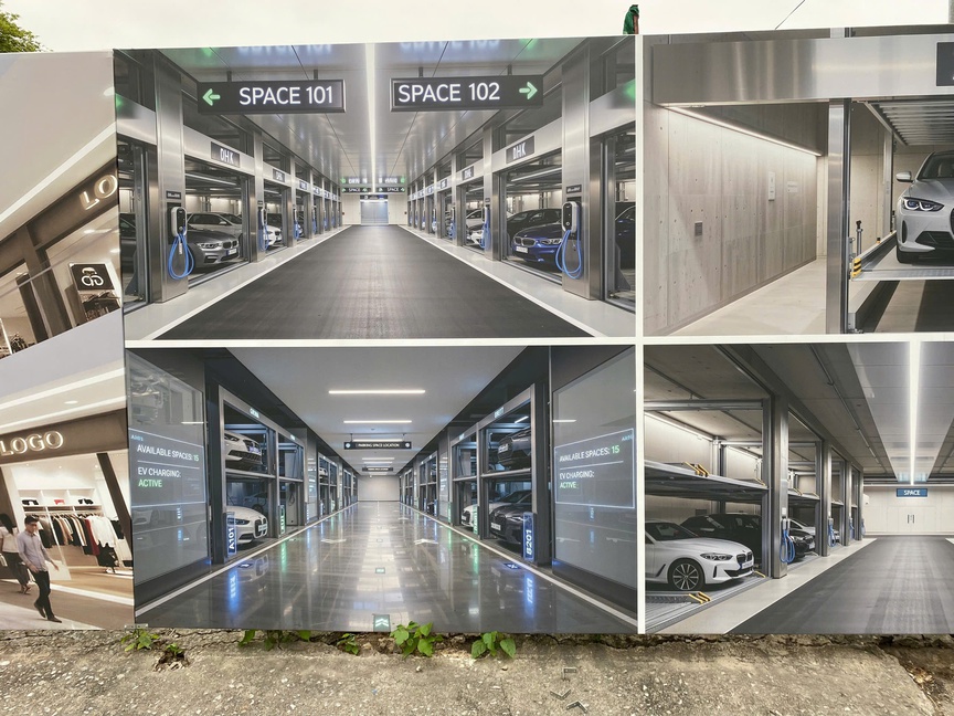 Phối cảnh dự án bãi đỗ xe, trung tâm thương mại Hoàng Mai - Giáp Bát Phối cảnh dự án bãi đỗ xe, trung tâm thương mại Hoàng Mai - Giáp Bát