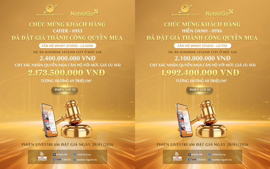 Livestream 20/1: Khách hàng được ưu đãi tới hơn 200 triệu khi chốt quyền mua căn hộ Sunshine Legend City- Ảnh 1.