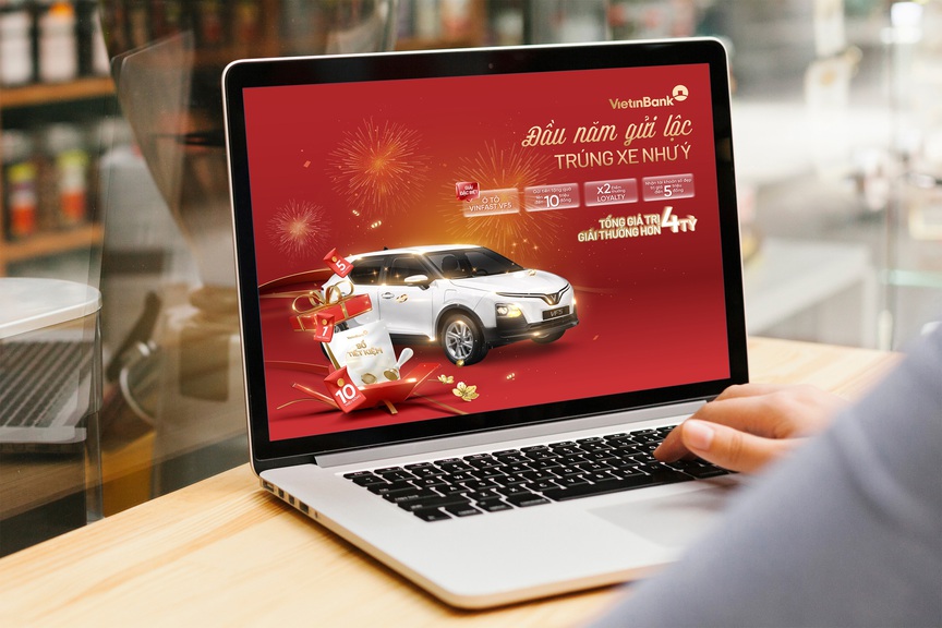 Cơ hội trúng ô tô điện VinFast VF5 khi gửi tiết kiệm đầu năm 2026 tại VietinBank- Ảnh 1. Cơ hội trúng ô tô điện VinFast VF5 khi gửi tiết kiệm đầu năm 2026 tại VietinBank- Ảnh 1.