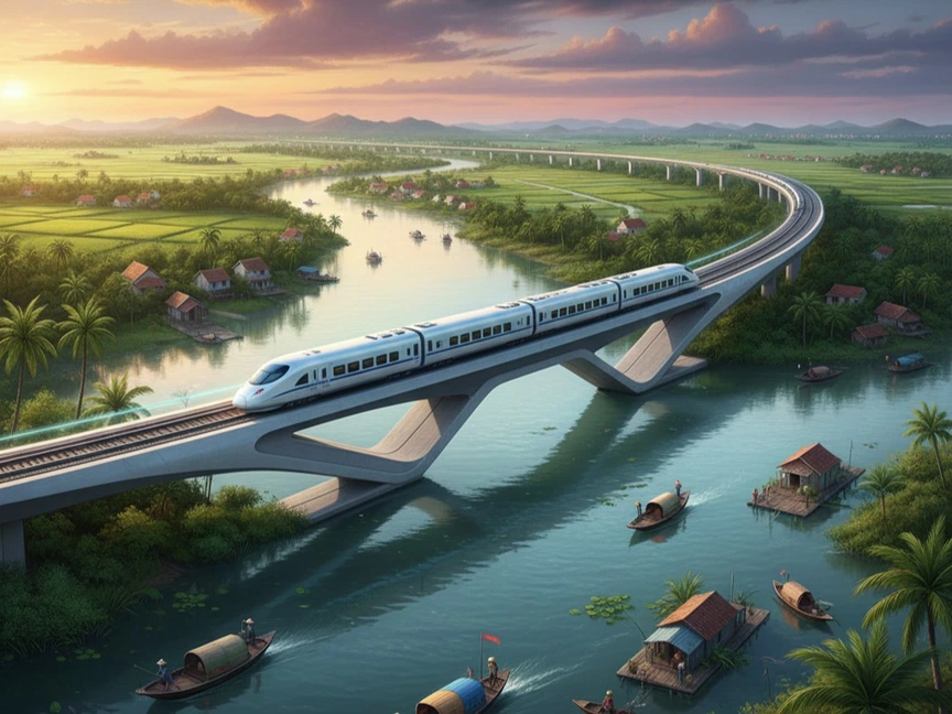 Tuyến đường sắt chiến lược kết nối đến tỉnh duy nhất có 3 mặt giáp biển nhận chỉ đạo mới từ Bộ Xây dựng- Ảnh 2.