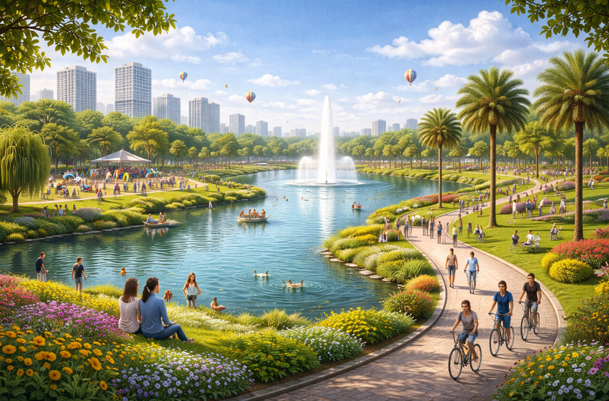 Hà Nội sắp có thêm công viên mới, quy mô 100ha, rộng gấp đôi công viên Thống Nhất- Ảnh 1. Hà Nội sắp có thêm công viên mới, quy mô 100ha, rộng gấp đôi công viên Thống Nhất- Ảnh 1.