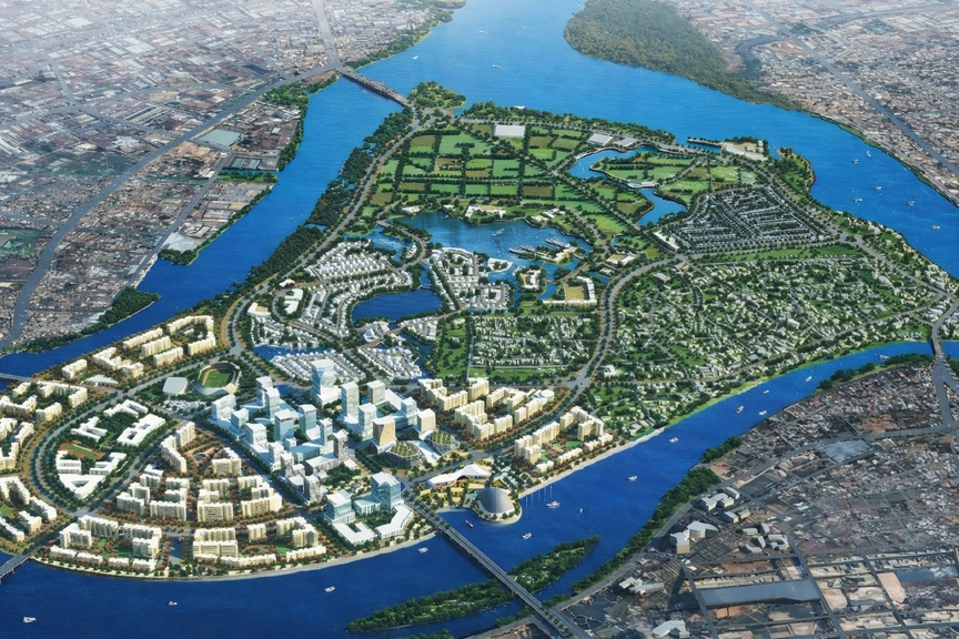 Cây cầu nghìn tỷ thuộc siêu phường lớn nhất cả nước sắp thông xe, siêu dự án 72.000 tỷ của Sun Group hưởng lợi lớn- Ảnh 4.