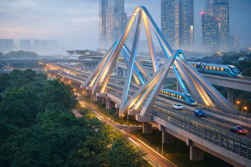 Thành phố giàu nhất Việt Nam sắp hình thành đường trên cao rộng 60m, khơi thông kết nối toàn khu Nam- Ảnh 2. Thành phố giàu nhất Việt Nam sắp hình thành đường trên cao rộng 60m, khơi thông kết nối toàn khu Nam- Ảnh 2.