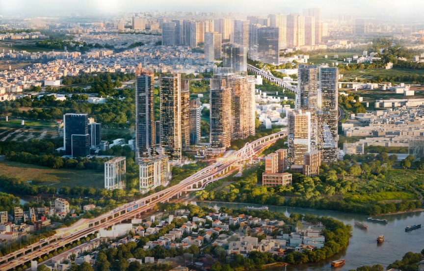 Thành phố giàu nhất Việt Nam sắp hình thành đường trên cao rộng 60m, khơi thông kết nối toàn khu Nam- Ảnh 1. Thành phố giàu nhất Việt Nam sắp hình thành đường trên cao rộng 60m, khơi thông kết nối toàn khu Nam- Ảnh 1.