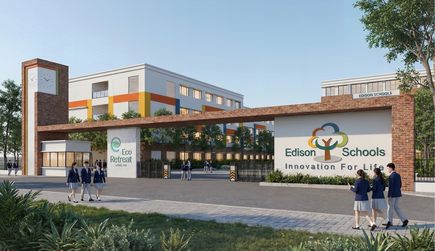 Đại đô thị Eco Retreat: Động thổ trường Phổ thông liên cấp Edison quy mô 3600 học sinh- Ảnh 2. Đại đô thị Eco Retreat: Động thổ trường Phổ thông liên cấp Edison quy mô 3600 học sinh- Ảnh 2.