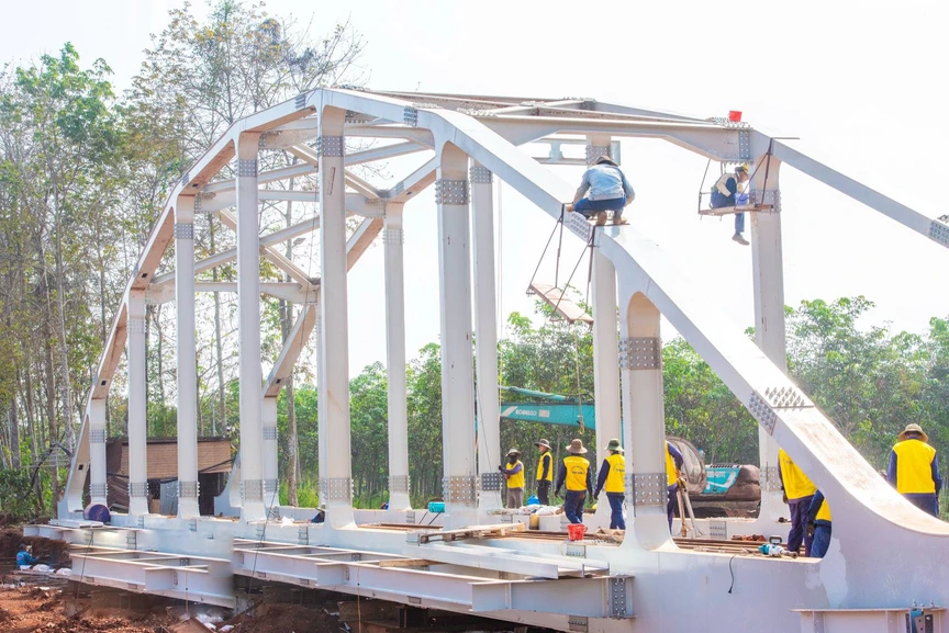 Chỉ ít ngày nữa, tỉnh rộng nhất miền Nam chính thức thông xe vành đai hơn 4km, gia tăng kết nối đến loạt khu công nghiệp- Ảnh 1.