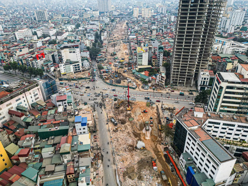 Chưa đầy 2 tuần nữa, chính thức thông tuyến đường vành đai ‘đắt nhất hành tinh’ ở trung tâm Hà Nội- Ảnh 1.