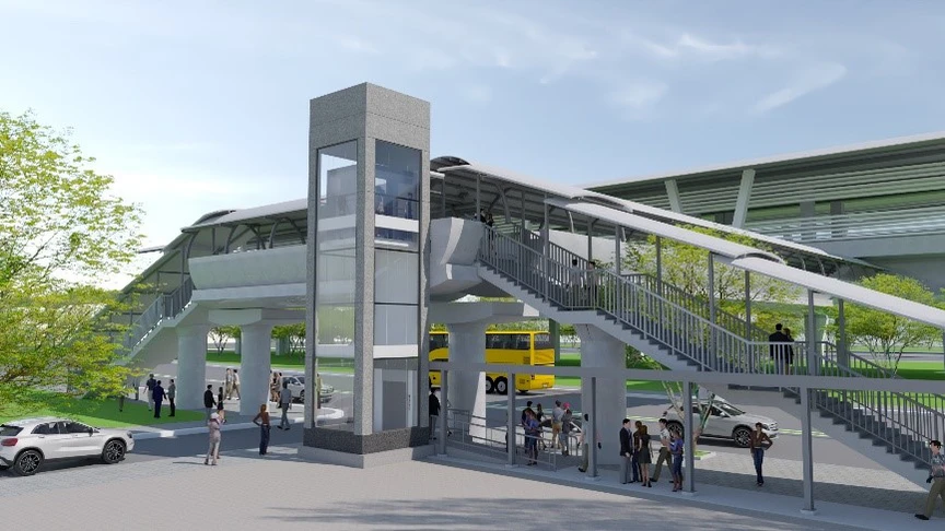 TP.HCM: Khởi công dự án lắp đặt thang máy tại các cầu vượt bộ hành tuyến metro Bến Thành - Suối Tiên- Ảnh 1.