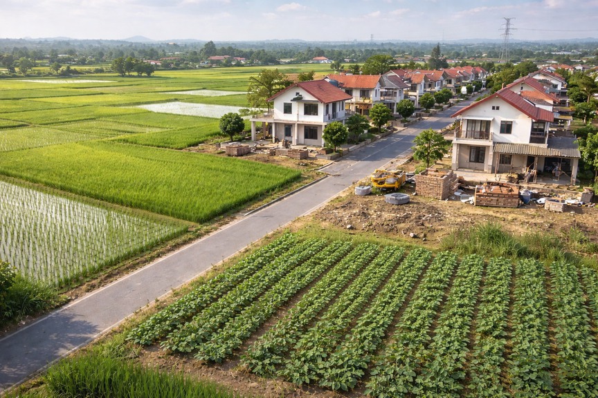 Từ bây giờ, chi phí chuyển đổi đất nông nghiệp sang đất thổ cư sẽ tăng đáng kể- Ảnh 1. Từ bây giờ, chi phí chuyển đổi đất nông nghiệp sang đất thổ cư sẽ tăng đáng kể- Ảnh 1.