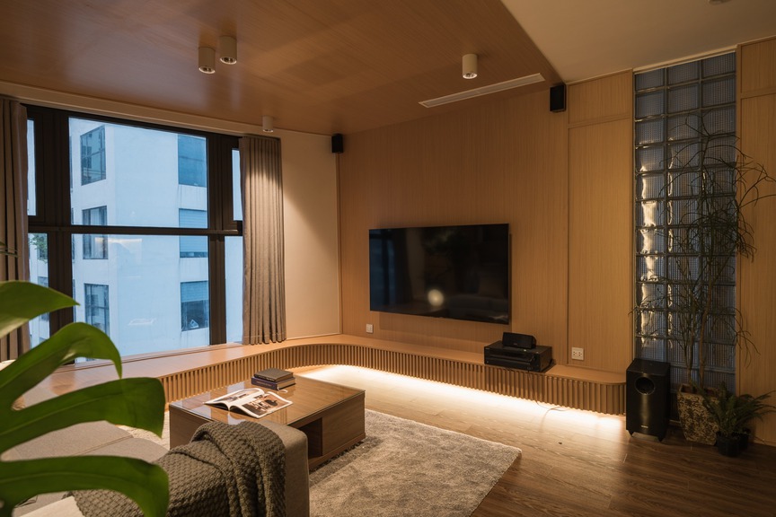 Căn hộ 125m2 bàn giao thô thành 'nhà sáng': Hành lang dài, góc cong vụn vẫn hóa tổ ấm thông minh- Ảnh 8. Căn hộ 125m2 bàn giao thô thành 'nhà sáng': Hành lang dài, góc cong vụn vẫn hóa tổ ấm thông minh- Ảnh 8.