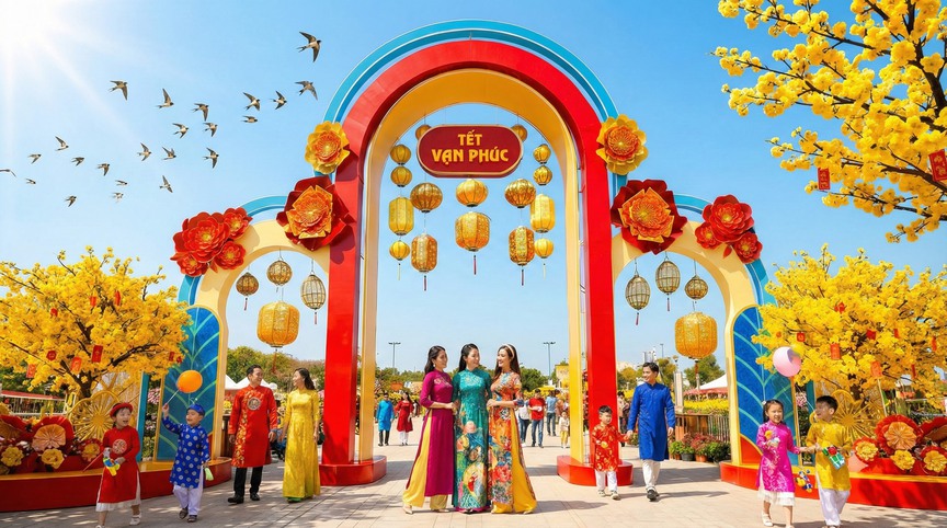 Hành trình Tết 4 miền du xuân xuyên Việt tại Lễ hội hoa lớn nhất năm ở TP.HCM- Ảnh 1.