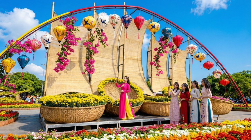 Hành trình Tết 4 miền du xuân xuyên Việt tại Lễ hội hoa lớn nhất năm ở TP.HCM- Ảnh 2.
