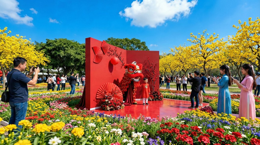 Hành trình Tết 4 miền du xuân xuyên Việt tại Lễ hội hoa lớn nhất năm ở TP.HCM- Ảnh 5.