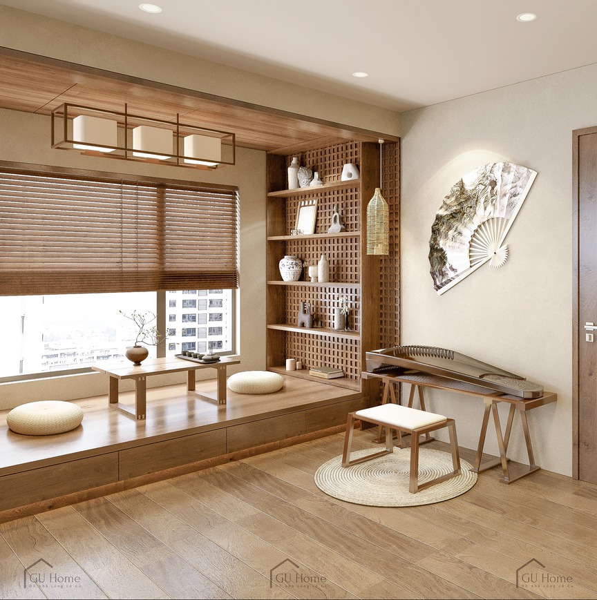 Đi tìm giải pháp kiến trúc cho căn hộ 3 thế hệ hiện đại mang tinh thần Indochine- Ảnh 4.