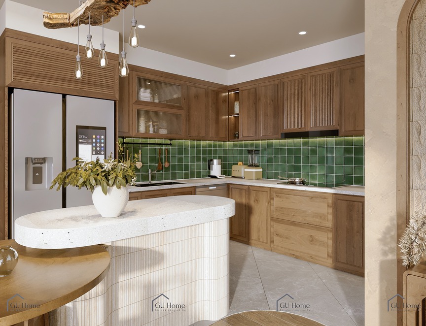 Đi tìm giải pháp kiến trúc cho căn hộ 3 thế hệ hiện đại mang tinh thần Indochine- Ảnh 6.