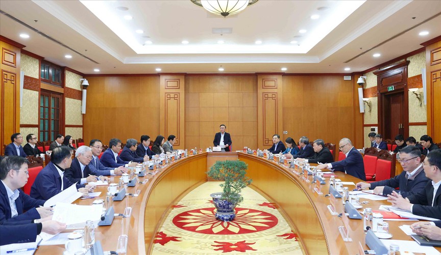 Thường trực Ban Bí thư chủ trì họp rà soát công tác chuẩn bị Đại hội XIV của Đảng- Ảnh 1. Thường trực Ban Bí thư chủ trì họp rà soát công tác chuẩn bị Đại hội XIV của Đảng- Ảnh 1.