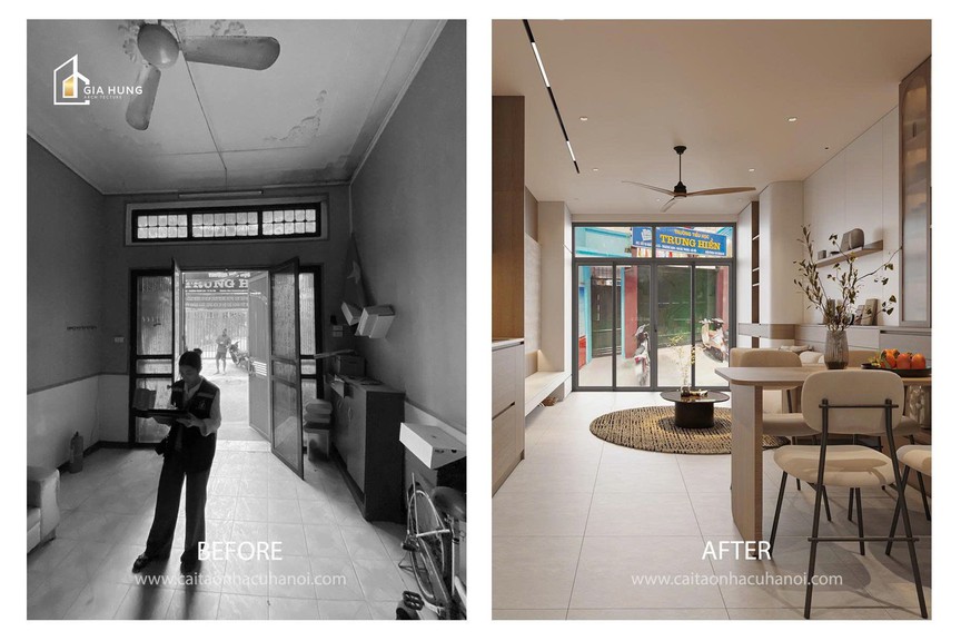 Biến nhà cũ thành không gian sống chuẩn mới giữa lòng Hà Nội- Ảnh 2. Biến nhà cũ thành không gian sống chuẩn mới giữa lòng Hà Nội- Ảnh 2.